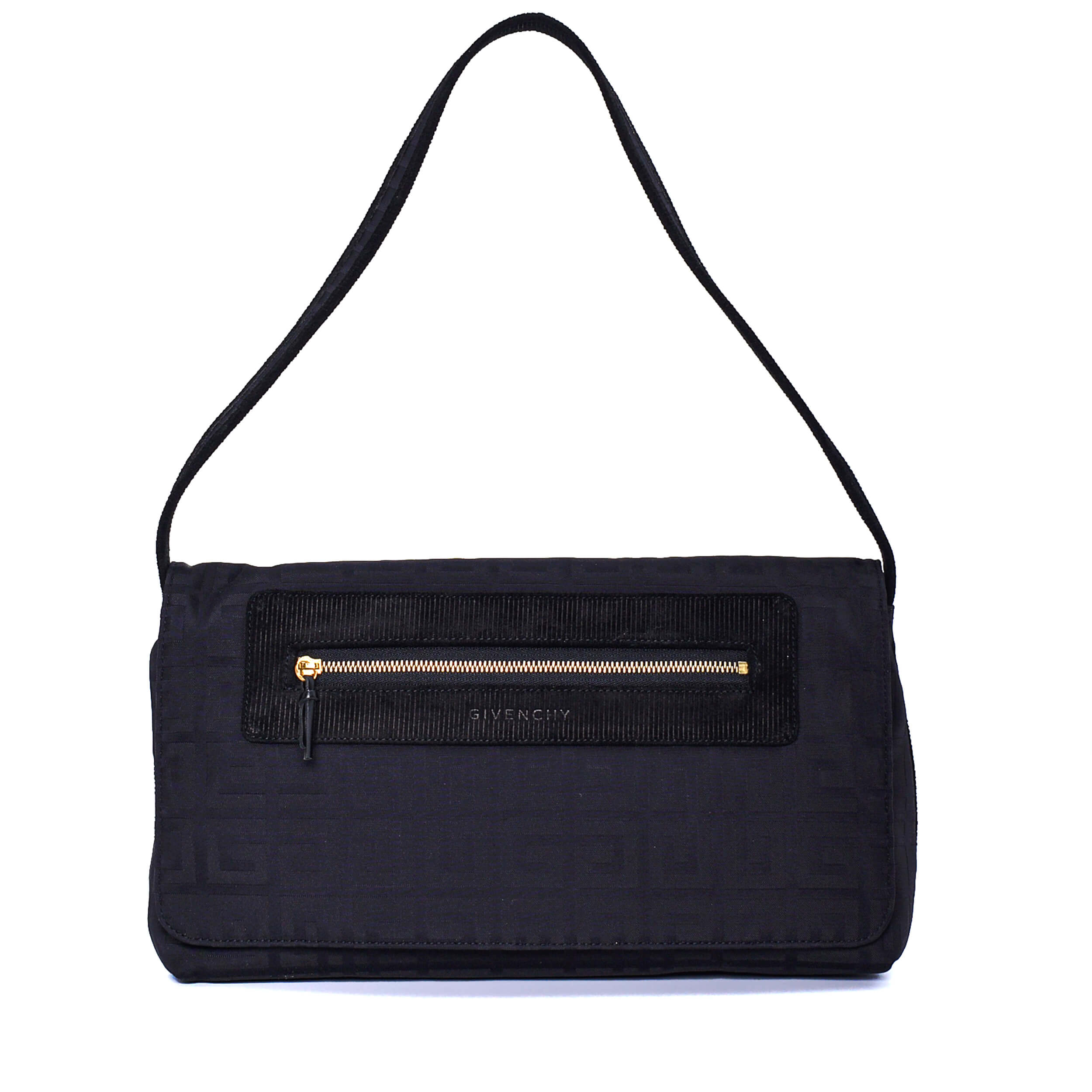 Givenchy - Black Fabric Vintage Baguette Bag